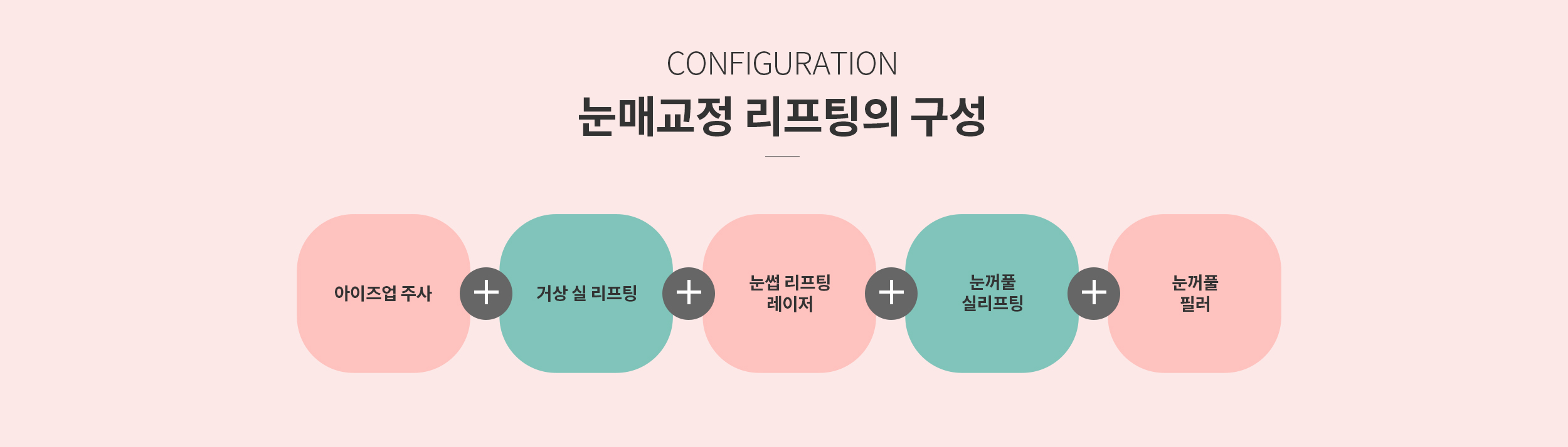 눈매교정 리프팅의 구성