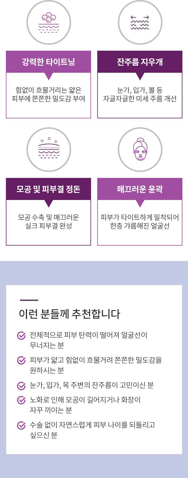 하이드로 써마지 FLX의 시술효과 및 추천대상